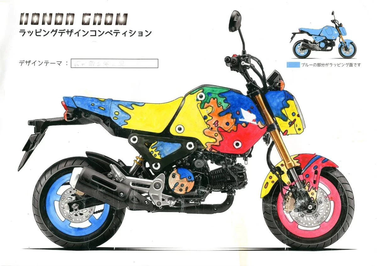 飛び散る絵の具