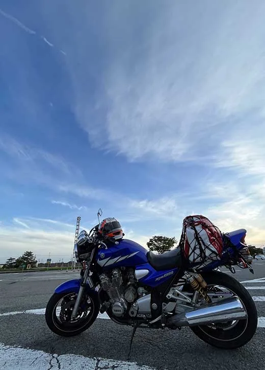 ２りんかん祭り帰宅時のバイク