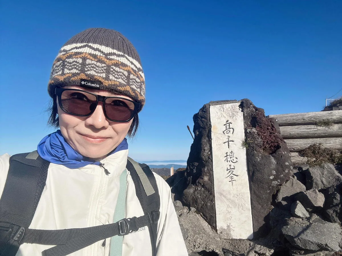 高千穂峰山頂にて