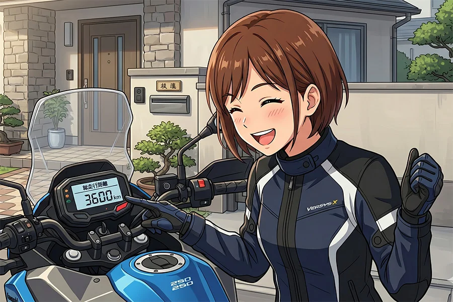 走行距離が伸びていない