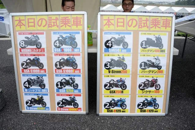 用意されていた試乗車は16車種